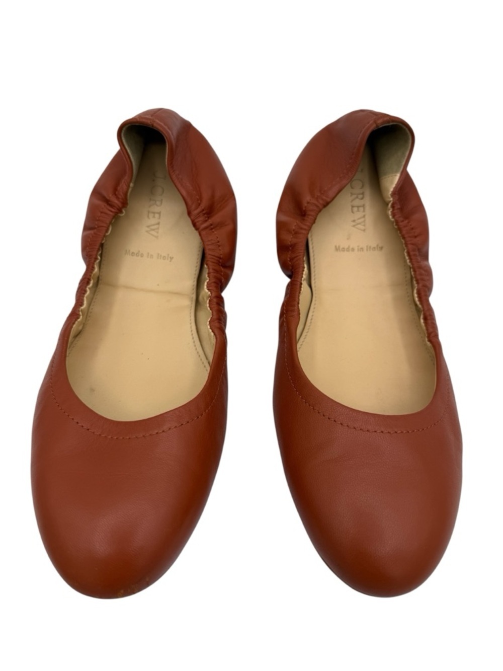 J. Crew Collection Emma Ballet Flats 8 1/2 Tan